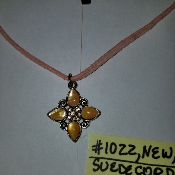 ✅#1022 NWOT RARE Copper Tone Metal 15.5" Necklace - Picture 4 of 12